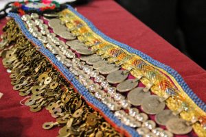 hip scarves on a table